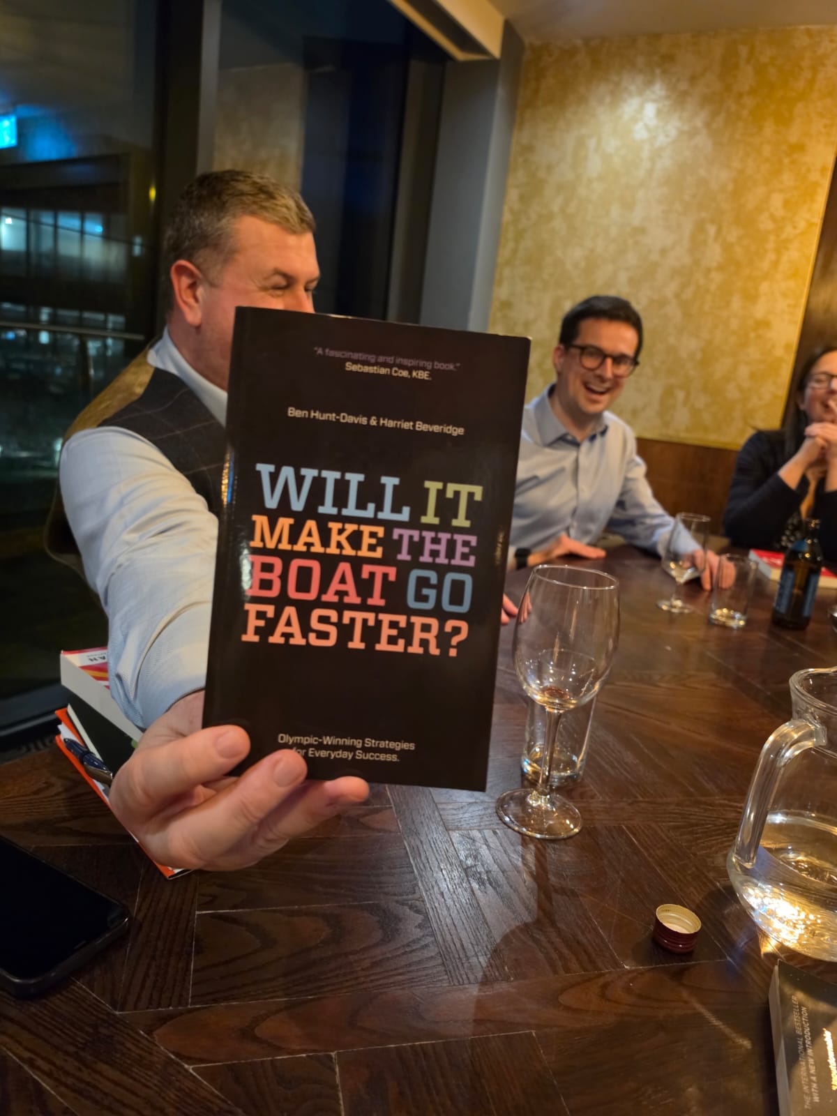 Chester Business Book Club session on Will It Make the Boat Go Faster by Ben Hunt-Davis